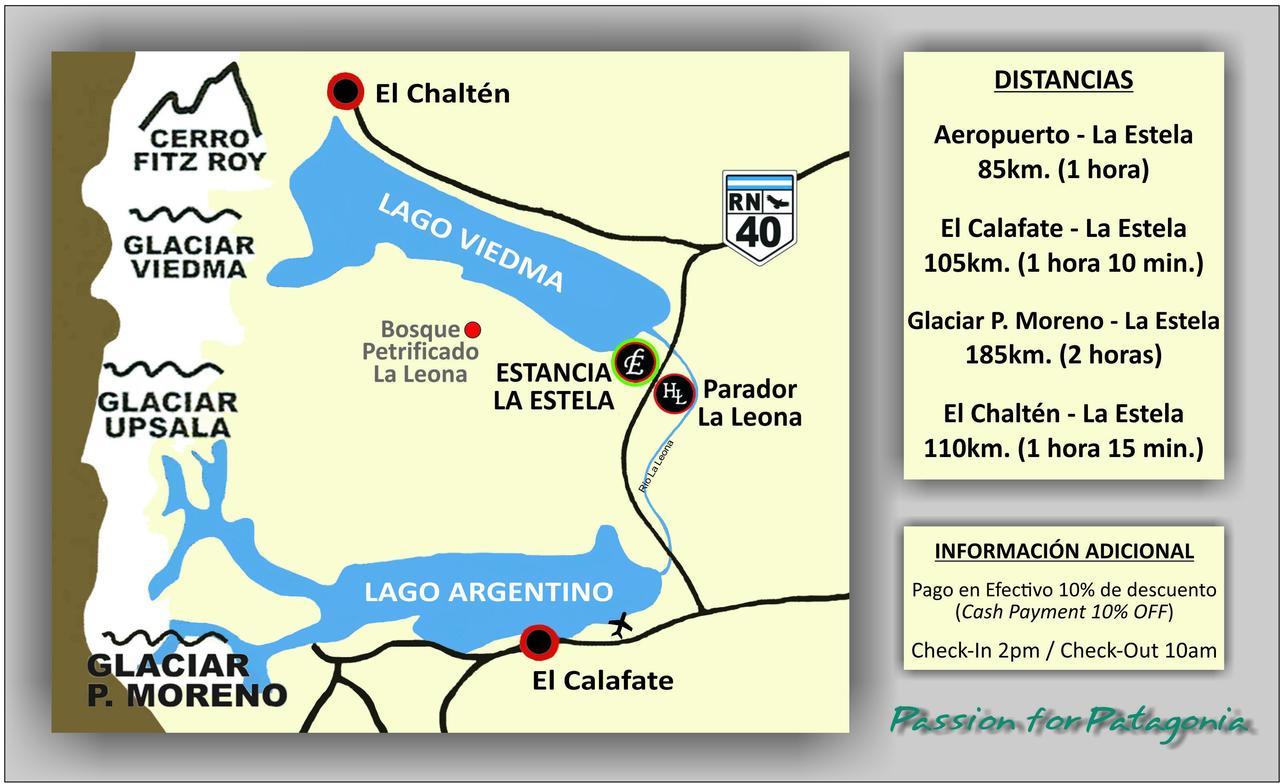 Estancia La Estela Lago Viedma Ngoại thất bức ảnh